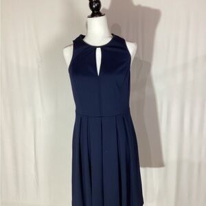 Rebecca Taylor Midnight Blue Keyhole Dress size 10